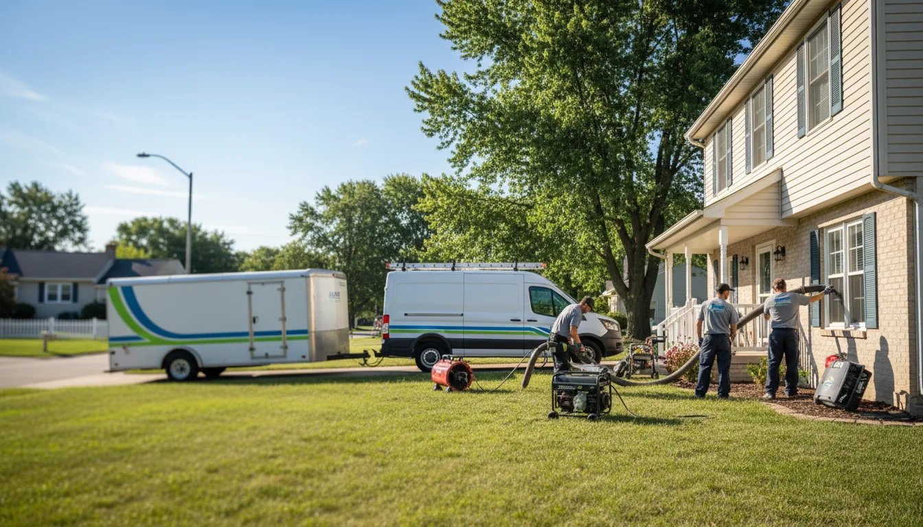 Flooded Basement Restoration And Cleanup With Repair in Scott Air Force Base, IL near me